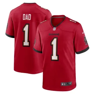 Fantastic Number 1 Dad Tampa Bay Buccaneers Nike Game Jersey - Red