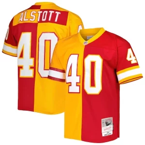 Amazing Mike Alstott Tampa Bay Buccaneers 1996 Split Legacy Replica Jersey - Orange