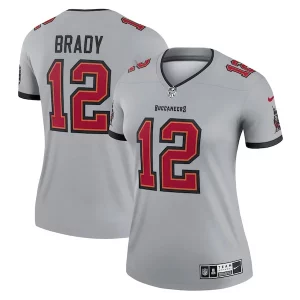Top notch Tom Brady Tampa Bay Buccaneers Nike Women's Inverted Legend Jersey - Gray