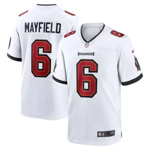 Top notch Baker Mayfield Tampa Bay Buccaneers Nike Away Game Jersey - White
