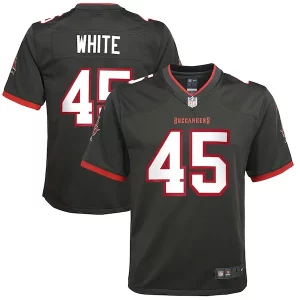 High quality Devin White Tampa Bay Buccaneers Nike Youth Game Jersey - Pewter