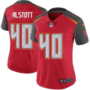 Exceptional Buccaneers #40 Ronde Barber Alstott Red Team Color Women's Stitched NFL Vapor Untouchable Limited Jersey