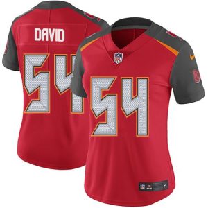 Top notch Buccaneers #54 Ronde Barber David Red Team Color Women's Stitched NFL Vapor Untouchable Limited Jersey
