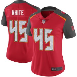 Delightful Buccaneers #45 Ronde Barber White Red Team Color Women's Stitched NFL Vapor Untouchable Limited Jersey