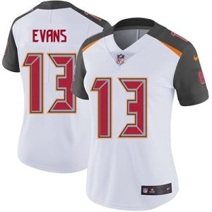 Exceptional Buccaneers #13 Rob Gronkowski Evans White Women's Stitched NFL Vapor Untouchable Limited Jersey