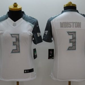 Top notch Buccaneers #3 Tom Brady Winston White Women's Stitched NFL Limited Platinum Jersey