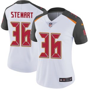 Exceptional Buccaneers #36 Tom Brady Stewart White Women's Stitched NFL Vapor Untouchable Limited Jersey