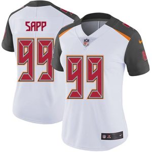 Superb Buccaneers #99 Tom Brady Sapp White Women's Stitched NFL Vapor Untouchable Limited Jersey