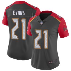 Delightful Buccaneers #21 Tom Brady Evans Gray Women's Stitched NFL Limited Inverted Legend Jersey