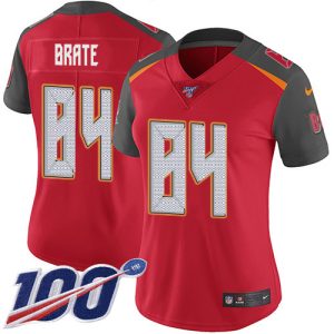 Exceptional Buccaneers #84 Ronde Barber Brate Red Team Color Women's Stitched NFL 100th Season Vapor Untouchable Limited Jersey