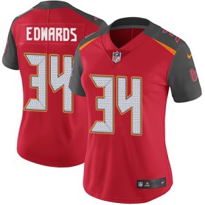 Delightful Buccaneers #34 Rob Gronkowski Edwards Red Team Color Women's Stitched NFL Vapor Untouchable Limited Jersey