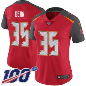 Amazing Buccaneers #35 Rob Gronkowski Dean Red Team Color Women's Stitched NFL 100th Season Vapor Untouchable Limited Jersey
