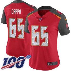 Top notch Buccaneers #65 Tom Brady Cappa Red Team Color Women's Stitched NFL 100th Season Vapor Untouchable Limited Jersey