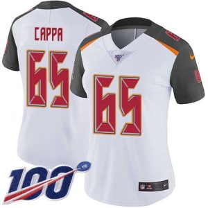Amazing Buccaneers #65 Ronde Barber Cappa White Women's Stitched NFL 100th Season Vapor Untouchable Limited Jersey