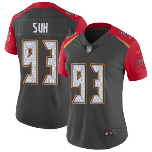Top notch Buccaneers #93 Ronde Barber Suh Gray Women's Stitched NFL Limited Inverted Legend Jersey