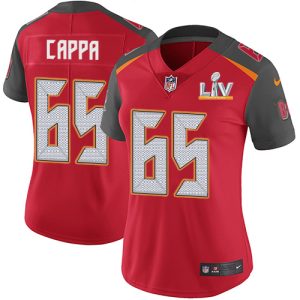 Outstanding Buccaneers #65 Tom Brady Cappa Red Team Color Women's Super Bowl LV Bound Stitched NFL Vapor Untouchable Limited Jersey