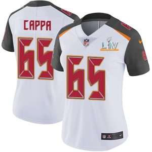 Top notch Buccaneers #65 Rob Gronkowski Cappa White Women's Super Bowl LV Bound Stitched NFL Vapor Untouchable Limited Jersey