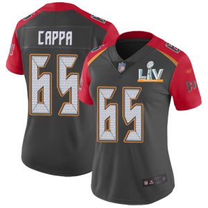 Fantastic Buccaneers #65 Rob Gronkowski Cappa Gray Women's Super Bowl LV Bound Stitched NFL Limited Inverted Legend Jersey