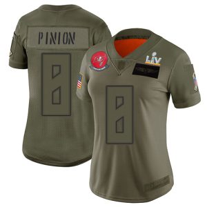 Amazing Buccaneers #8 Ronde Barber Pinion Camo Women's Super Bowl LV Bound Stitched NFL Limited 2019 Salute To Service Jersey