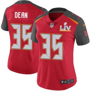 Amazing Buccaneers #35 Rob Gronkowski Dean Red Team Color Women's Super Bowl LV Bound Stitched NFL Vapor Untouchable Limited Jersey