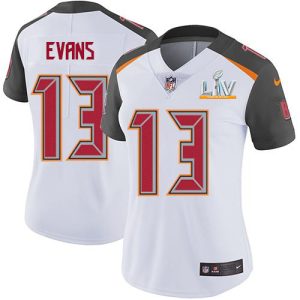 Top notch Buccaneers #13 Rob Gronkowski Evans White Women's Super Bowl LV Bound Stitched NFL Vapor Untouchable Limited Jersey