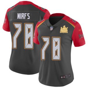 Exceptional Buccaneers #78 Ronde Barber Wirfs Gray Women's Super Bowl LV Champions Patch Stitched NFL Limited Inverted Legend Jersey