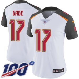 Amazing Buccaneers #17 Rob Gronkowski Gage White Women's Stitched NFL 100th Season Vapor Untouchable Limited Jersey