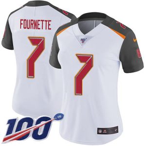 Exceptional Buccaneers #7 Rob Gronkowski Fournette White Women's Stitched NFL 100th Season Vapor Untouchable Limited Jersey