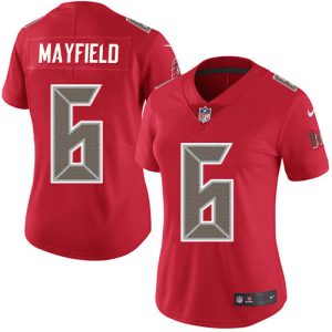 Amazing Buccaneers #6 Ronde Barber Mayfield Red Women's Stitched NFL Limited Rush Jersey