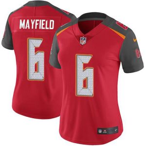 Top notch Buccaneers #6 Rob Gronkowski Mayfield Red Team Color Women's Stitched NFL Vapor Untouchable Limited Jersey