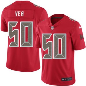 Delightful Buccaneers #50 Tom Brady Vea Red Youth Stitched NFL Limited Rush Jersey