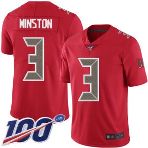 Superb Buccaneers #3 Ronde Barber Winston Red Youth Stitched NFL Limited Rush 100th Season Jersey