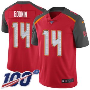 Delightful Buccaneers #14 Tom Brady Godwin Red Team Color Youth Stitched NFL 100th Season Vapor Untouchable Limited Jersey