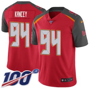 Top notch Buccaneers #94 Ronde Barber Kancey Red Team Color Youth Stitched NFL 100th Season Vapor Untouchable Limited Jersey