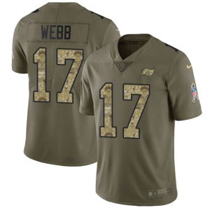 Delightful Buccaneers #17 Ronde Barber Webb Olive/Camo Youth Stitched NFL Limited 2017 Salute To Service Jersey