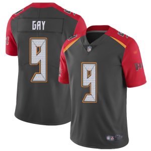 Superb Buccaneers #9 Tom Brady Gay Gray Youth Stitched NFL Limited Inverted Legend Jersey