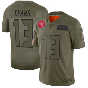 Top notch Buccaneers #13 Tom Brady Evans Camo Youth Stitched NFL Limited 2019 Salute to Service Jersey