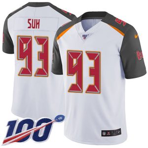 Amazing Buccaneers #93 Rob Gronkowski Suh White Youth Stitched NFL 100th Season Vapor Untouchable Limited Jersey