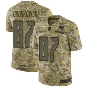Delightful Buccaneers #87 Ronde Barber Gronkowski Camo Youth Stitched NFL Limited 2018 Salute To Service Jersey