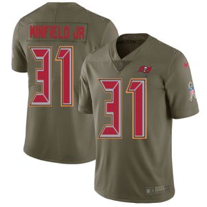 Amazing Buccaneers #31 Tom Brady Winfield Jr. Olive Youth Stitched NFL Limited 2017 Salute To Service Jersey