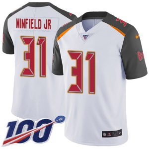 Delightful Buccaneers #31 Tom Brady Winfield Jr. White Youth Stitched NFL 100th Season Vapor Untouchable Limited Jersey