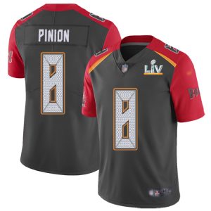 Exceptional Buccaneers #8 Rob Gronkowski Pinion Gray Youth Super Bowl LV Bound Stitched NFL Limited Inverted Legend Jersey