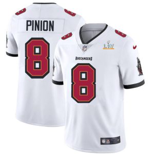 Top notch Tampa Bay Buccaneers #8 Bradley Pinion Youth Super Bowl LV Bound White Vapor Limited Jersey