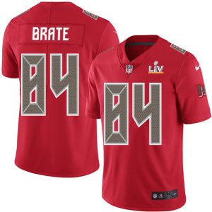 Amazing Buccaneers #84 Ronde Barber Brate Red Youth Super Bowl LV Bound Stitched NFL Limited Rush Jersey