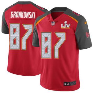 Top notch Buccaneers #87 Ronde Barber Gronkowski Red Team Color Youth Super Bowl LV Bound Stitched NFL Vapor Untouchable Limited Jersey