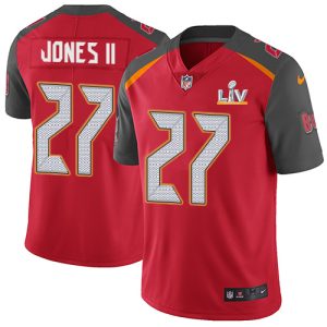 Delightful Buccaneers #27 Ronde Barber Jones II Red Team Color Youth Super Bowl LV Bound Stitched NFL Vapor Untouchable Limited Jersey