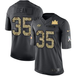 Delightful Buccaneers #35 Tom Brady Dean Black Youth Super Bowl LV Champions Patch Stitched NFL Limited 2016 Salute to Service Jersey