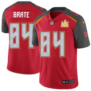Amazing Buccaneers #84 Tom Brady Brate Red Team Color Youth Super Bowl LV Champions Stitched NFL Vapor Untouchable Limited Jersey