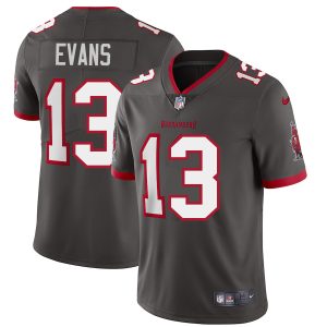 Amazing Tampa Bay Buccaneers #13 Mike Evans Youth Pewter Alternate Vapor Limited Jersey