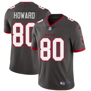 Amazing Tampa Bay Buccaneers #80 O.J. Howard Youth Pewter Alternate Vapor Limited Jersey